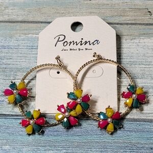 Pomina Colorful Floral Earrings